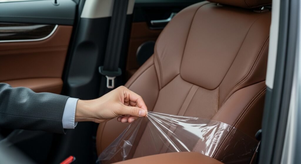 신차 비닐 제거 시기 및 고가 가죽 시트 유해물질 환기 관리법