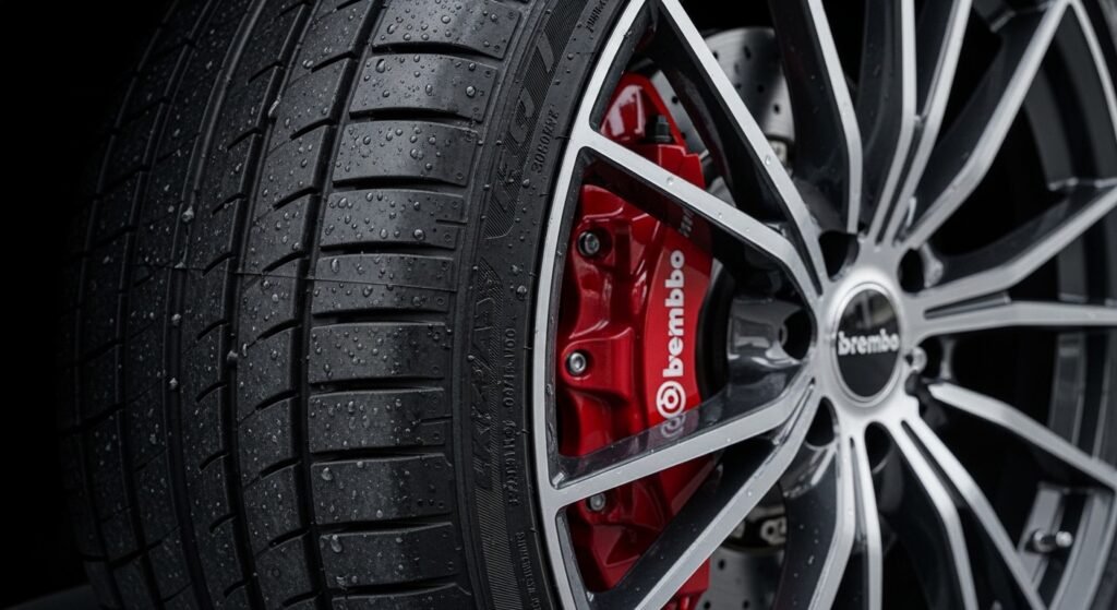 신차 타이어 이형제 제거 및 브레이크 패드 베딩 