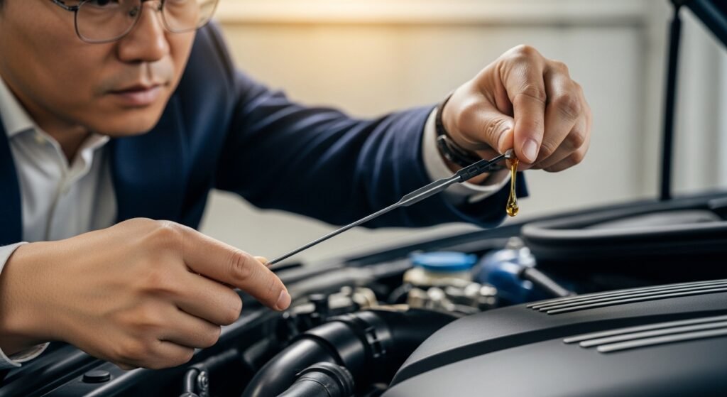 신차 길들이기 기간 엔진오일 상태 확인 및 미션 길들이기 