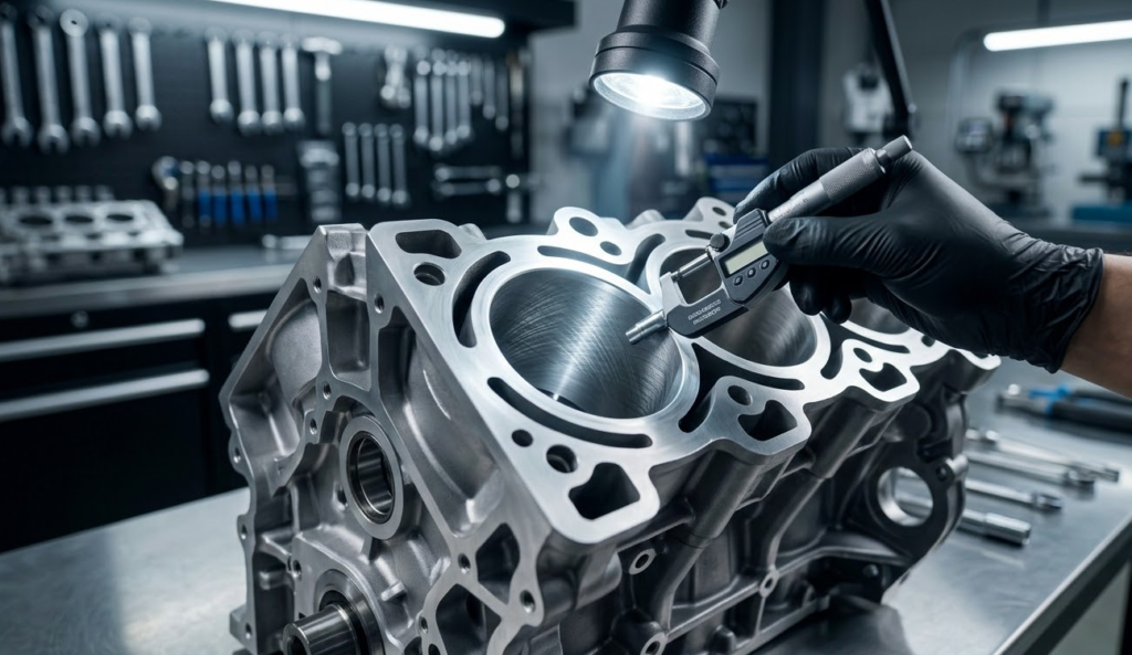 신차 길들이기 엔진 실린더 정밀 측정 및 미세 연마 공학적 분석